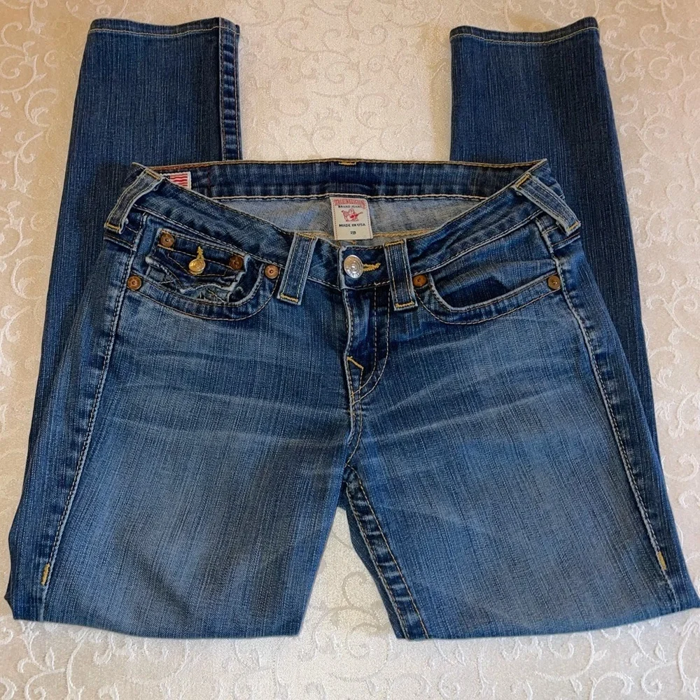 True Religion Jodie Slim Fit Skinny Low Rise Skinny Jeans - Picture 7 of 16